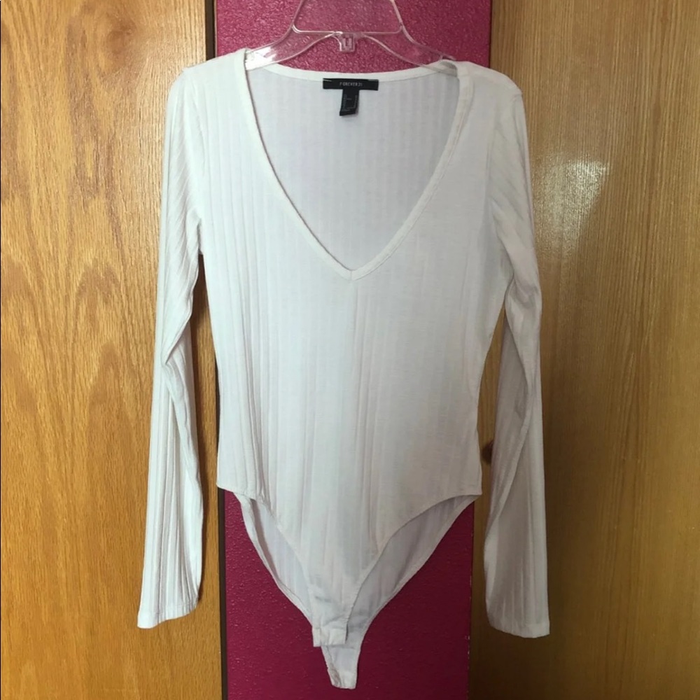 White ribbed bodysuit!